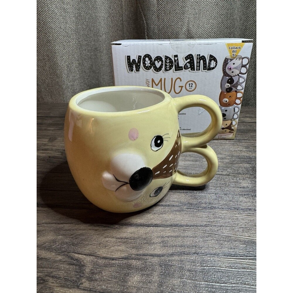 Streamline Imagined Woodland Animal Sideways Mug - 12 Oz. - Beaver